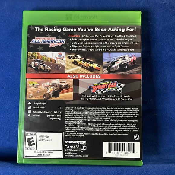 X BOX ONE TONY STEWART’S ALL AMERICAN RACING - Picture 2 of 4